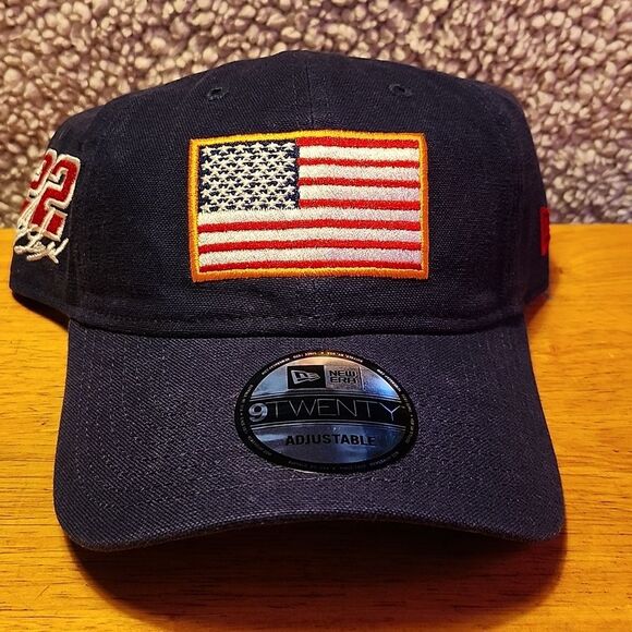 New Era 9Twenty Nascar US Flag Joey Logano Sliderback Hat - New - Picture 1 of 8